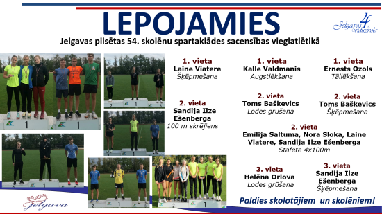 Lepojamies Jelgavas 54. spartakiāde