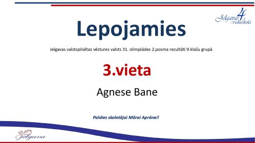 Lepojamies - vācu valodas olimpiāde